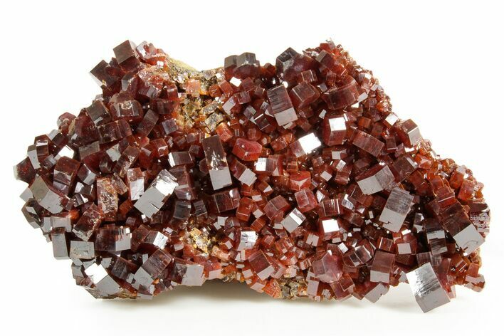 Deep Red Vanadinite Crystal Cluster - Large Crystals #368146